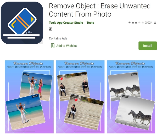 برنامه Remove Object برای حذف فرد از عکس اندروید