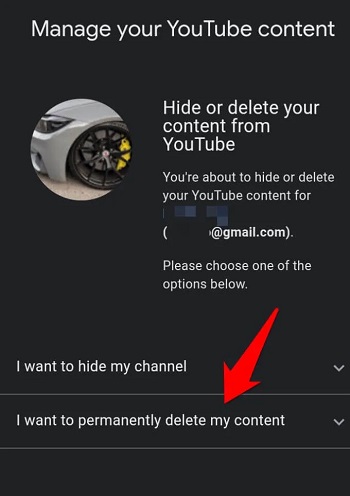 حذف اکانت یوتیوب در اندروید