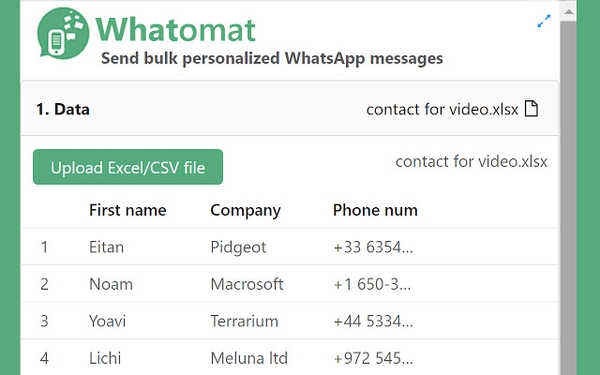 ارسال پیام نامحدود در واتساپ با Whatomat