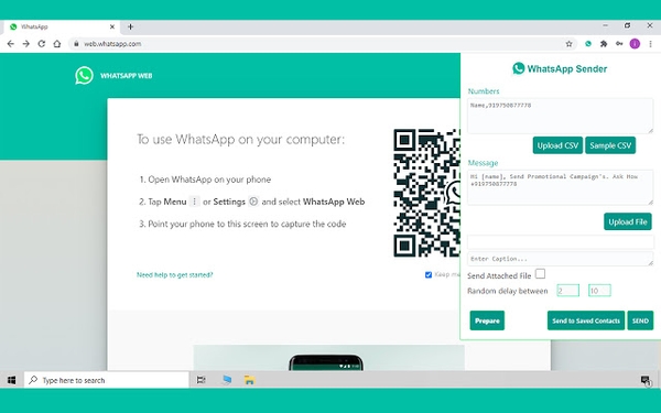 WhatsApp Sender برای ارسال انبوه در واتساپ