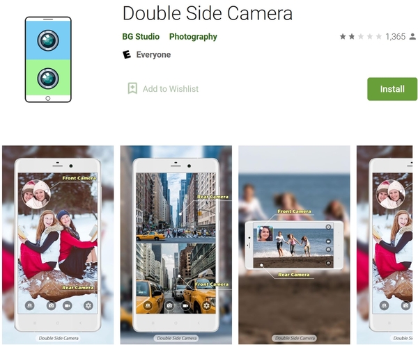 برنامه Double Side Camera برای استفاده همزمان از دو دوربین گوشی