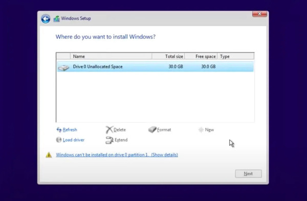 راه حل مشکل Windows cannot be installed to this disk
