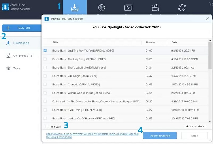 دانلود نرم افزار تبدیل ویدیو یوتیوب به فایل صوتی AceThinker Video Keeper
