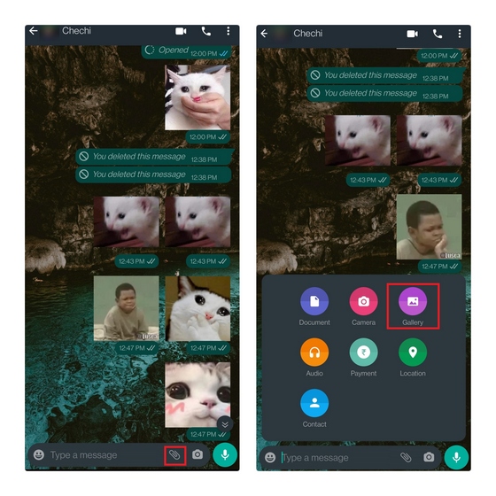 آموزش تصویری ارسال پیام ، ویدیو و عکس محو شونده در واتساپ