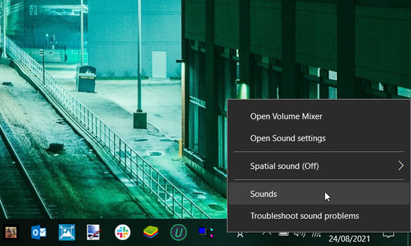 دسترسی به تنظیمات صدا در ویندوز