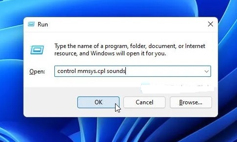 باز کردن تنظیمات صدا برای ویندوز 11