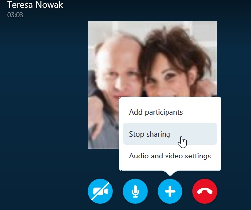 اشتراک صفحه نمایش در اسکایپ