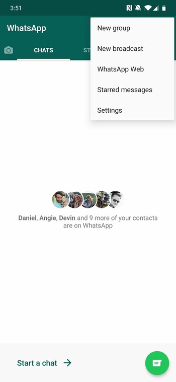 اتصال واتساپ به گوگل درایو