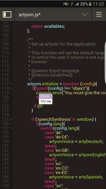 دانلود برنامه کد نویسی html برای اندروید