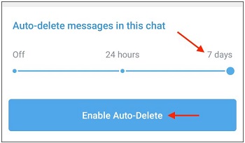 حذف خودکار عکس در تلگرام
