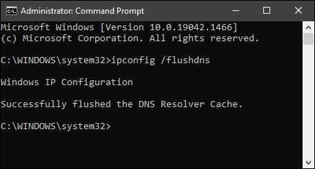 استفاده از دستور FLUSH DNS در CMD برای رفع مشکل DNS در ویندوز 10 و 11