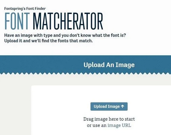 نحوه تشخیص فونت از روی عکس Fontspring Matcherator