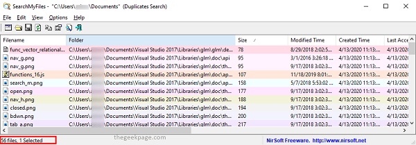 حذف فایل های اضافی درایو c ویندوز 11 با نرم افزار SearchMyFiles