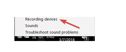 حل مشکل رکورد صدا در ویندوز 10 با فعال کردن میکروفون یا دستگاه های رکوردر