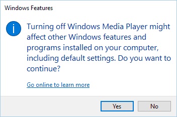 رفع مشکل Application Not Found در ویندوز 11 با غیرفعال کردن ویژگی Windows Media Player
