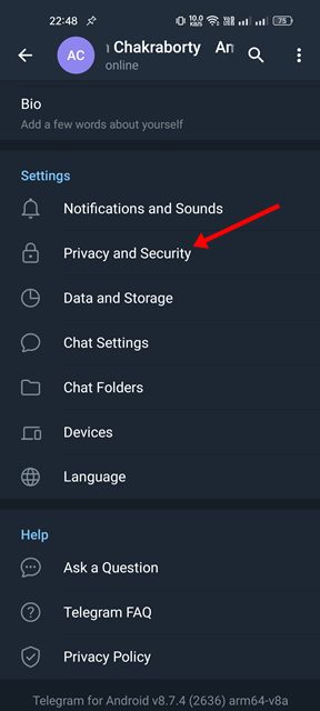 حذف دستگاه های متصل به تلگرام