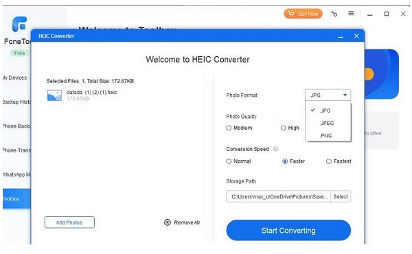 تبدیل فرمت HEIC به JPG در ویندوز 11 به صورت دسته ای با FoneTool