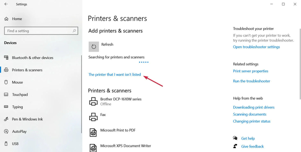 رفع ارور Windows cannot connect to the printer
