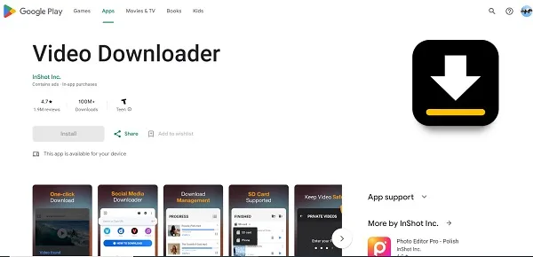 Video Downloader اندروید