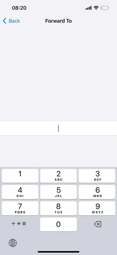 دایورت خط ایرانسل از طریق تنظیمات گوشی در iOS